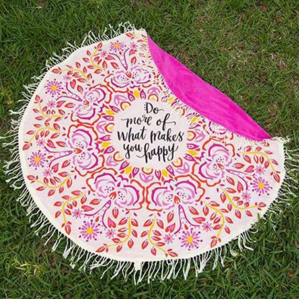 Circular blanket/towel for yoga/ Beach /Park